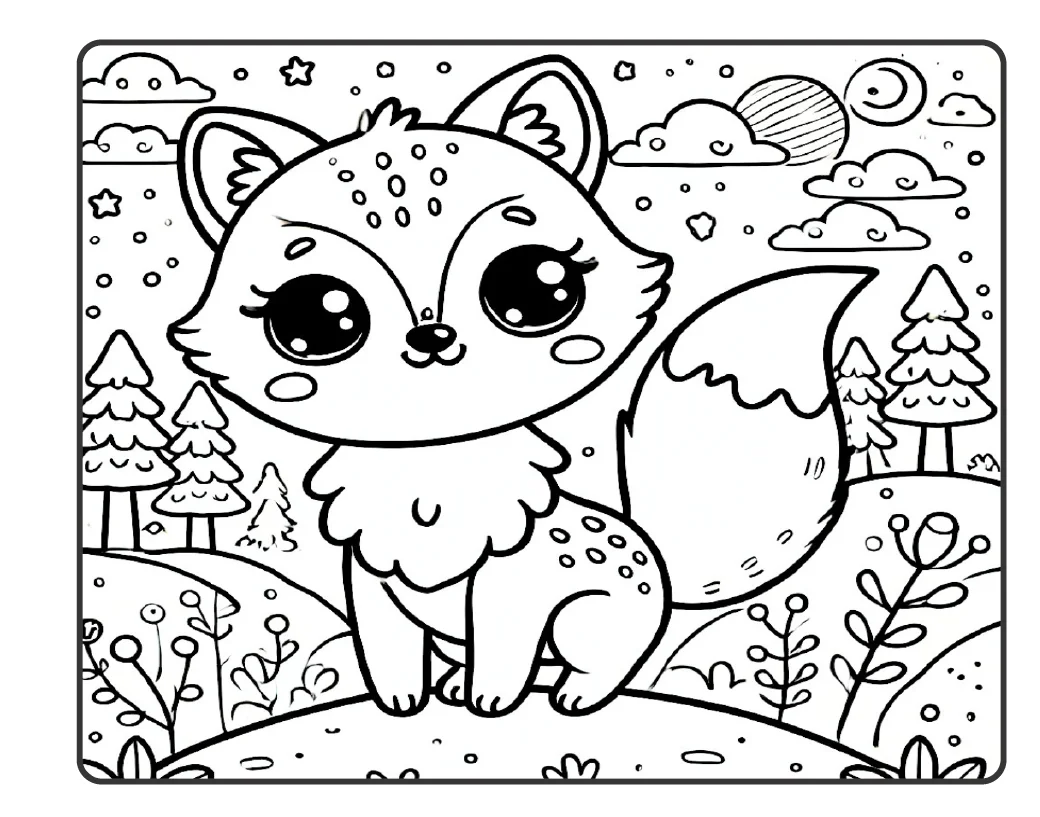 🦊💗 COLORIR RAPOSINHAS FOFAS PARA COLORIR E SE DIVERTIR! — amostra 2: O Colorindo Raposinhas é um livrinho encantador,…