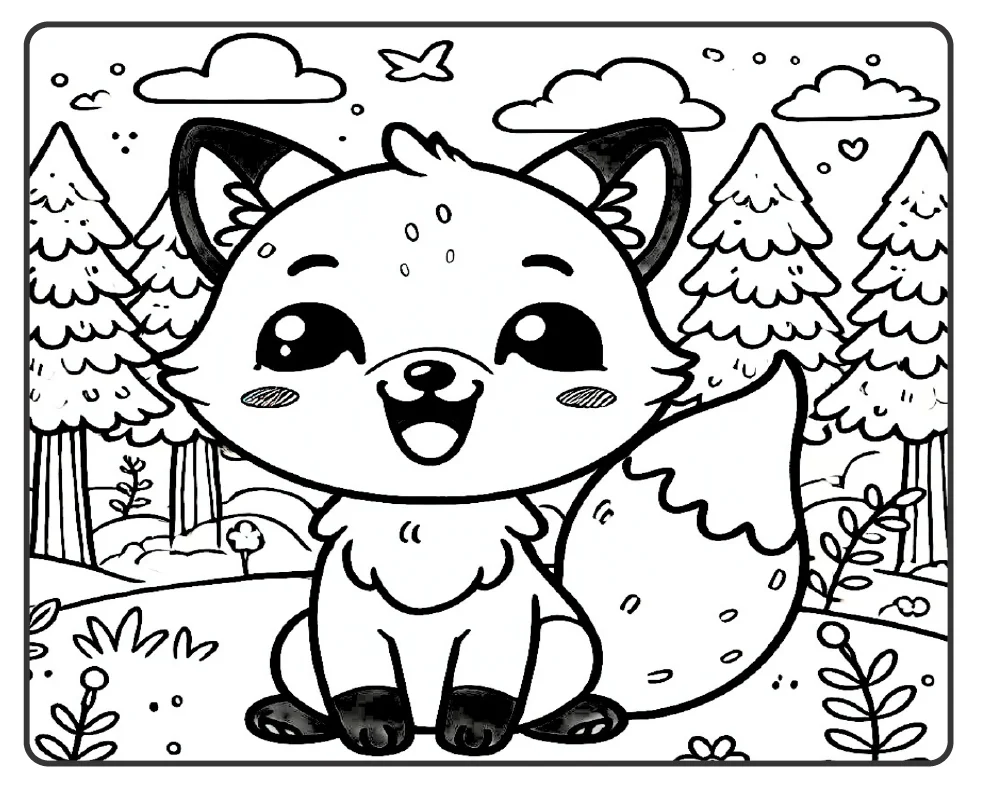 🦊💗 COLORIR RAPOSINHAS FOFAS PARA COLORIR E SE DIVERTIR! — amostra 3: O Colorindo Raposinhas é um livrinho encantador,…