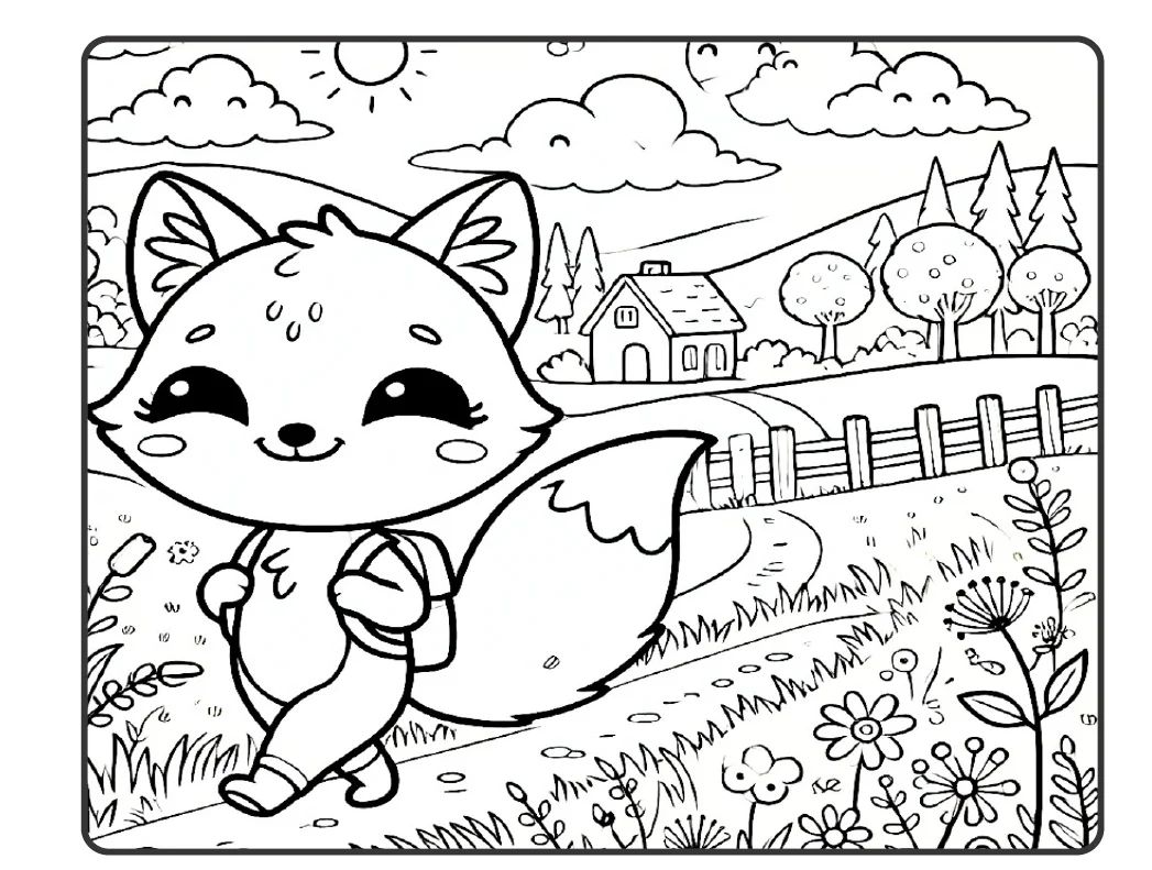 🦊💗 COLORIR RAPOSINHAS FOFAS PARA COLORIR E SE DIVERTIR! — amostra 4: O Colorindo Raposinhas é um livrinho encantador,…