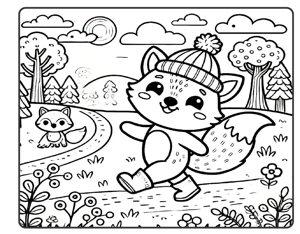 🦊💗 COLORIR RAPOSINHAS FOFAS PARA COLORIR E SE DIVERTIR! — amostra 5: O Colorindo Raposinhas é um livrinho encantador,…
