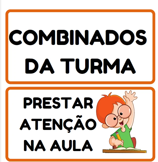COMBINADOS DA SALA - EDUCAÇÃO INFANTIL E FUNDAMENTAL ANOS INICIAIS — amostra 6: O material COMBINADOS DA SALA ajuda a…