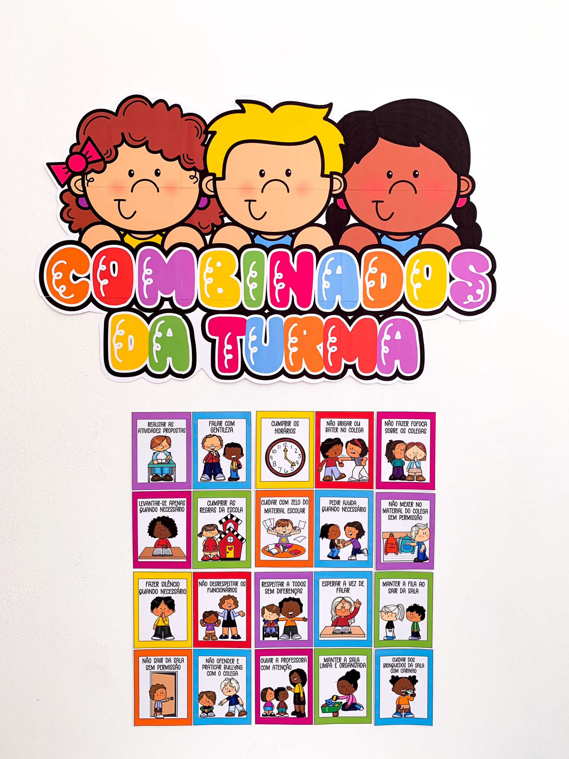 Combinados da turma - educação infantil – PDF para Imprimir — amostra 3: Formato e entrega Combinados da turma - educação infantil – PDF para Imprimir — amostra 3: Formato e entrega