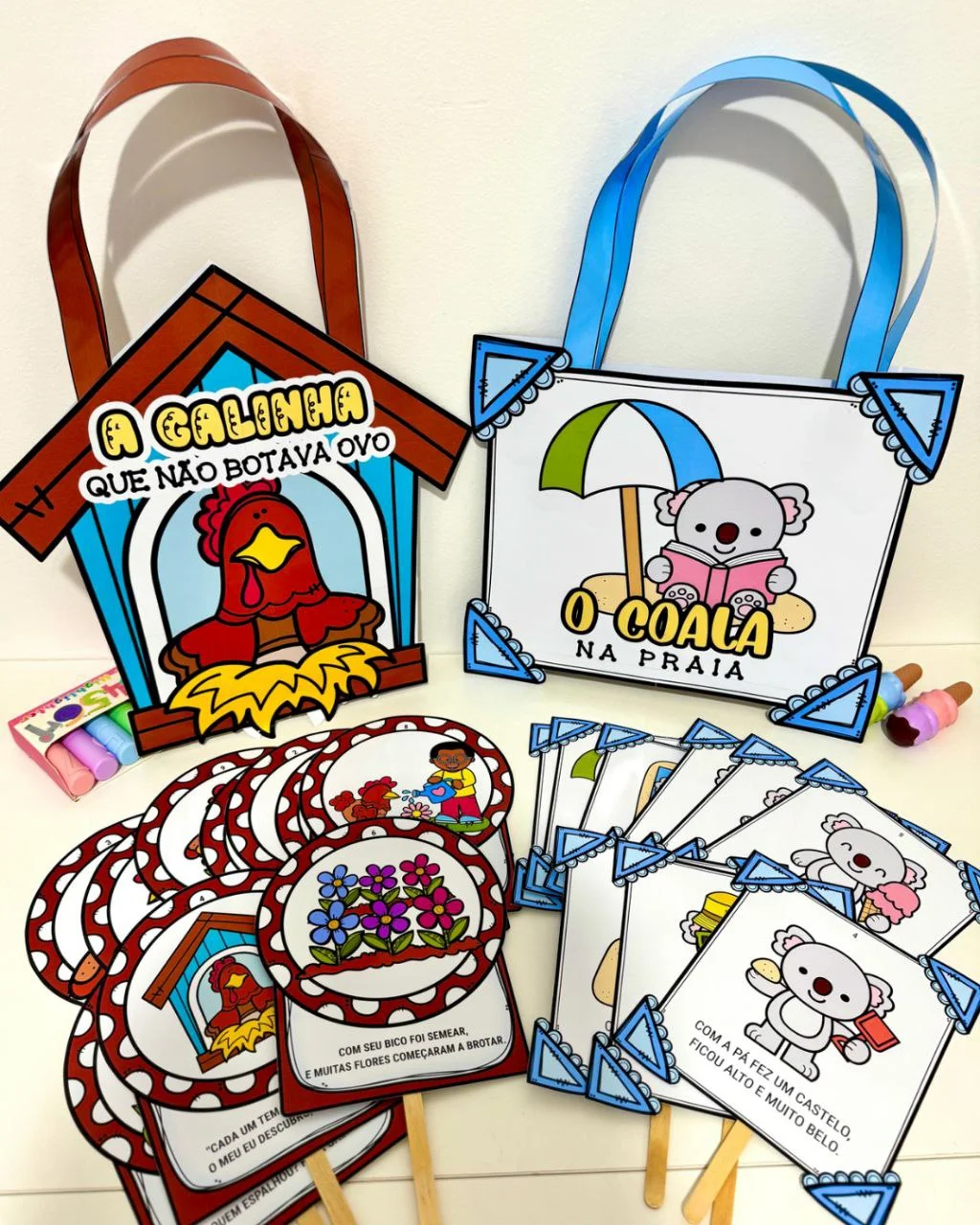 Combo 2 Histórias Rimadas na Sacola | Recurso Contação de Histórias Educação Infantil PDF — capa do material