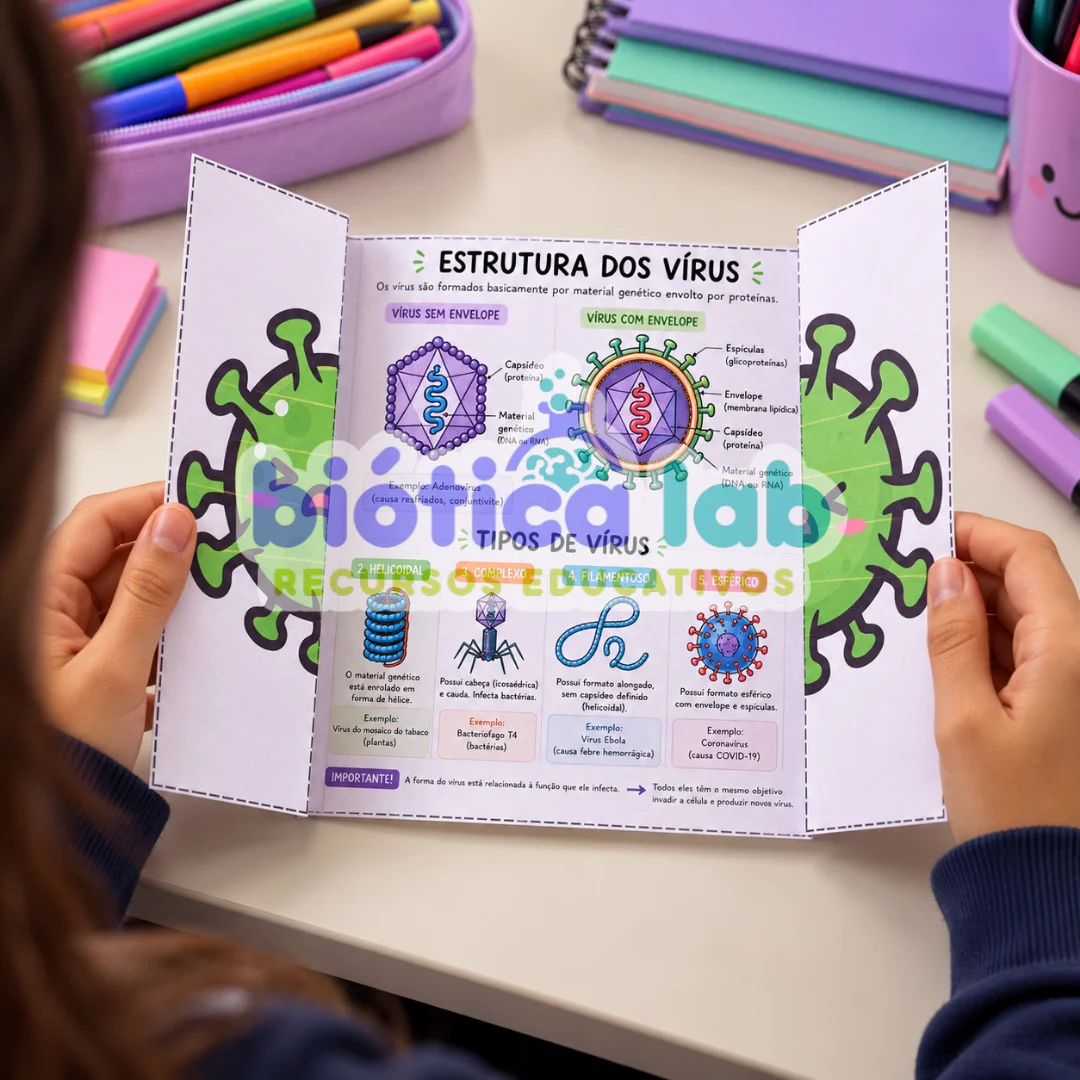 Combo atividades de Ciências - Doenças causadas por vírus - Doenças virais — amostra 1: 🦠 Combo Doenças causadas por…