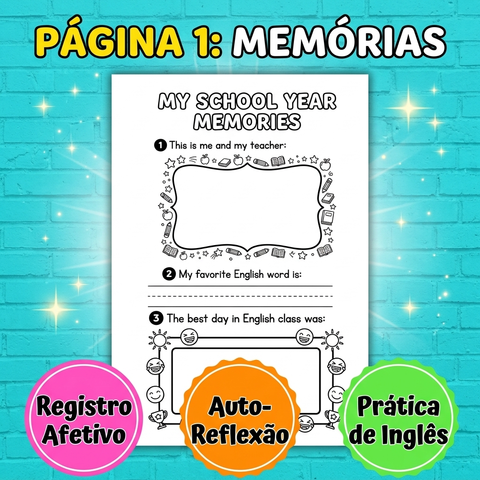 Combo atividades de Inglês-Encerramento Ano Letivo-Grátis — amostra 1: Kit de inglês 2º ao 4º ano para encerramento letivo