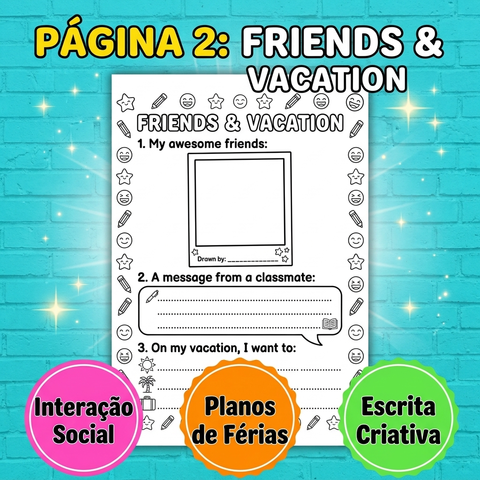 Combo atividades de Inglês-Encerramento Ano Letivo-Grátis — amostra 2: Kit de inglês 2º ao 4º ano para encerramento letivo