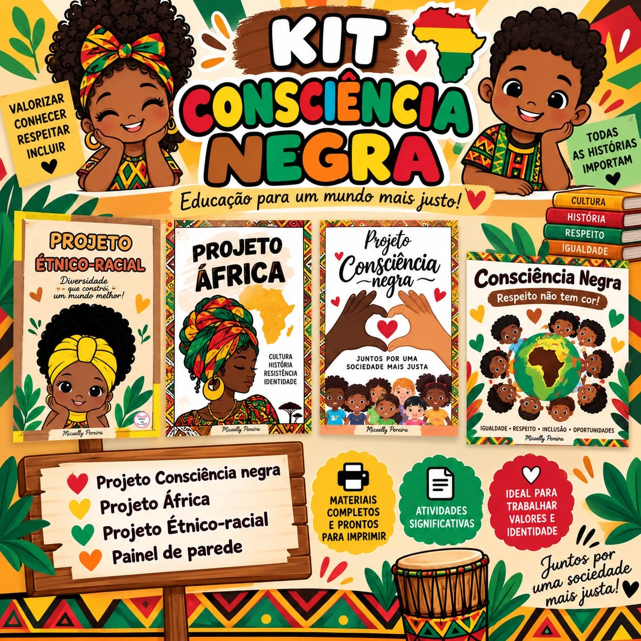 Combo completo Consciência negra ( ensino fundamental) — capa do material