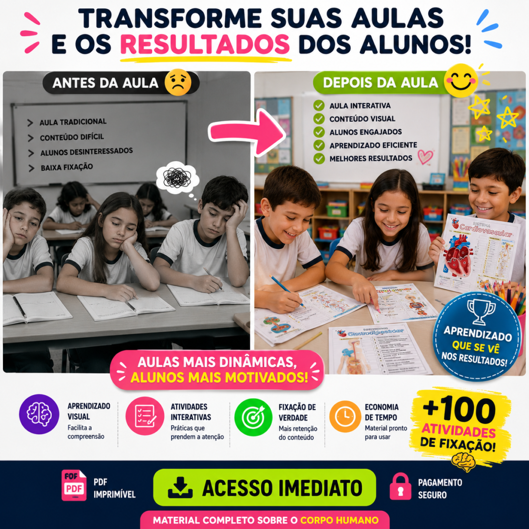 Combo corpo humano – PDF para Imprimir — amostra 2: Sobre o COMBO CORPO HUMANO