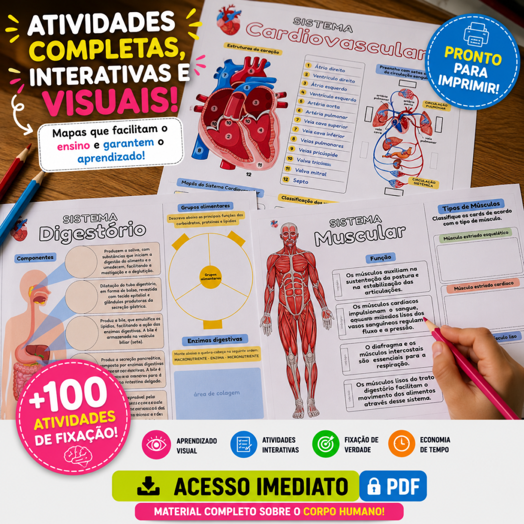 Combo corpo humano – PDF para Imprimir — amostra 5: https://youtube