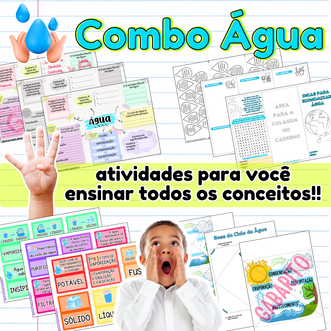 Combo da água – PDF para Imprimir — capa do material