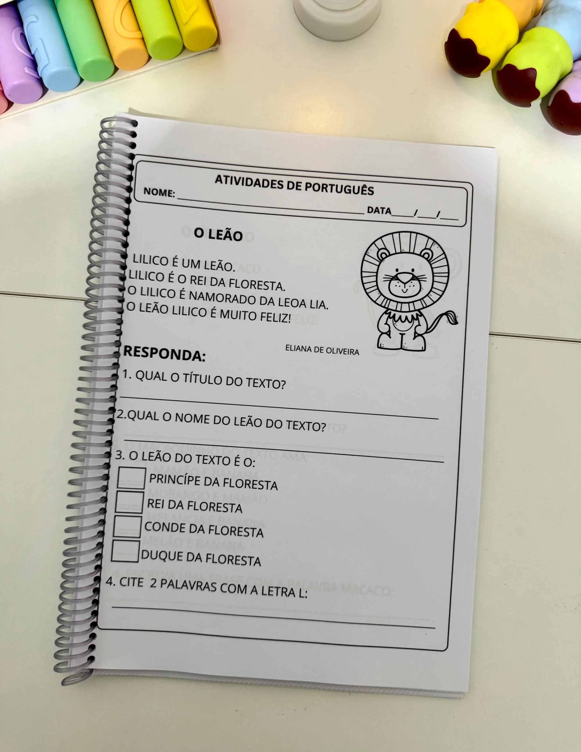 Combo de Apostilas de Interpretação crianças em fase de Alfabetização. — amostra 2: Combo de Apostilas de Interpretação de…