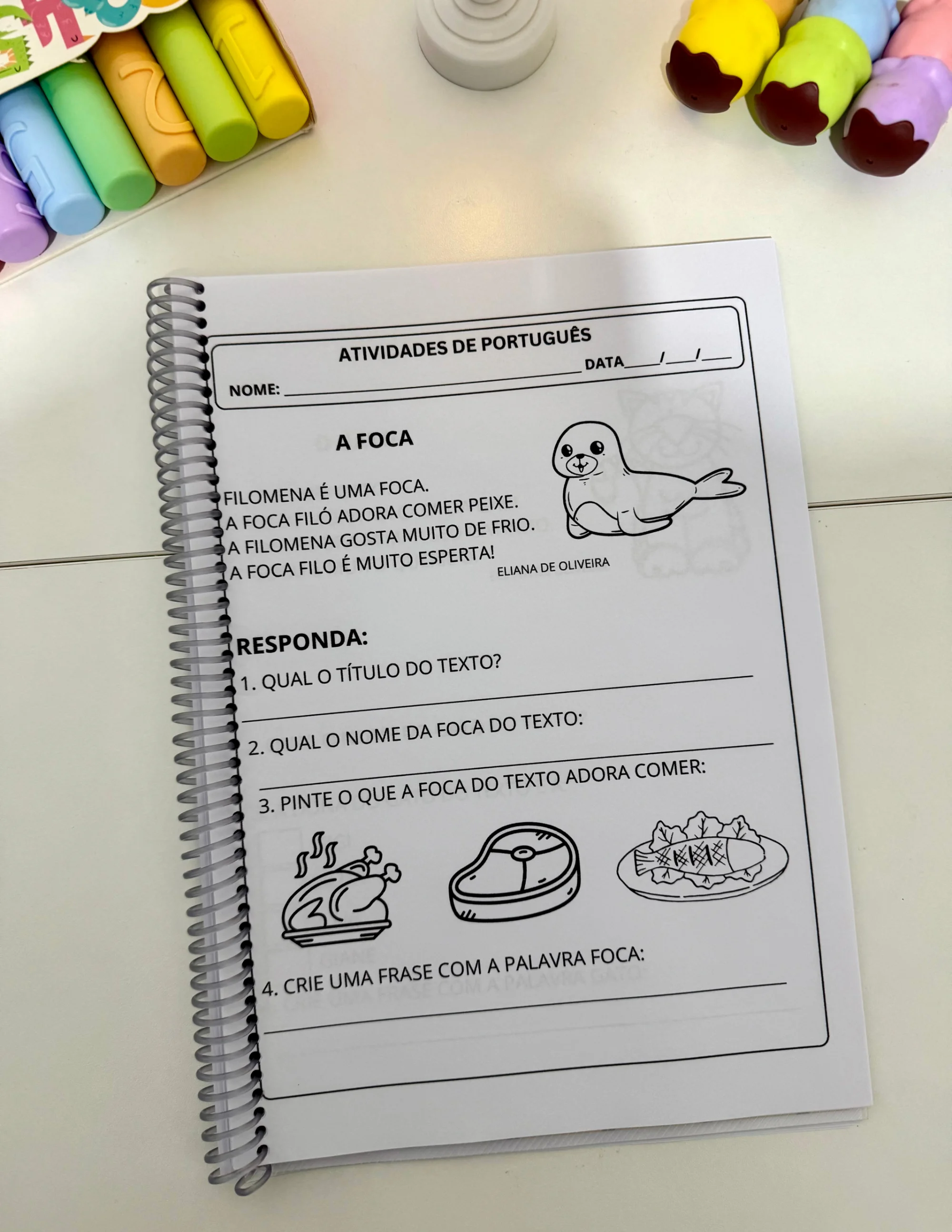 Combo de Apostilas de Interpretação crianças em fase de Alfabetização. — amostra 3: Combo de Apostilas de Interpretação de…