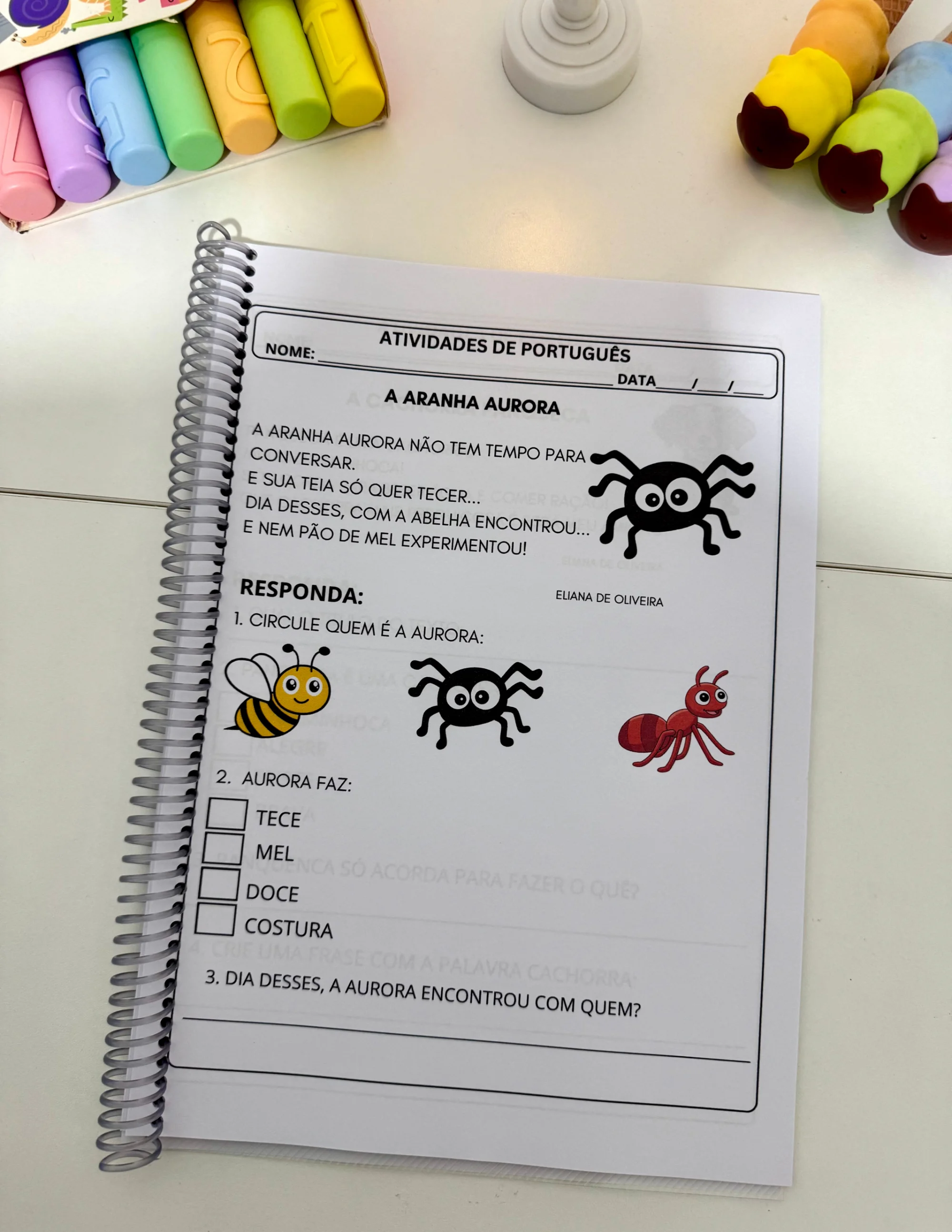 Combo de Apostilas de Interpretação crianças em fase de Alfabetização. — amostra 4: Combo de Apostilas de Interpretação de…
