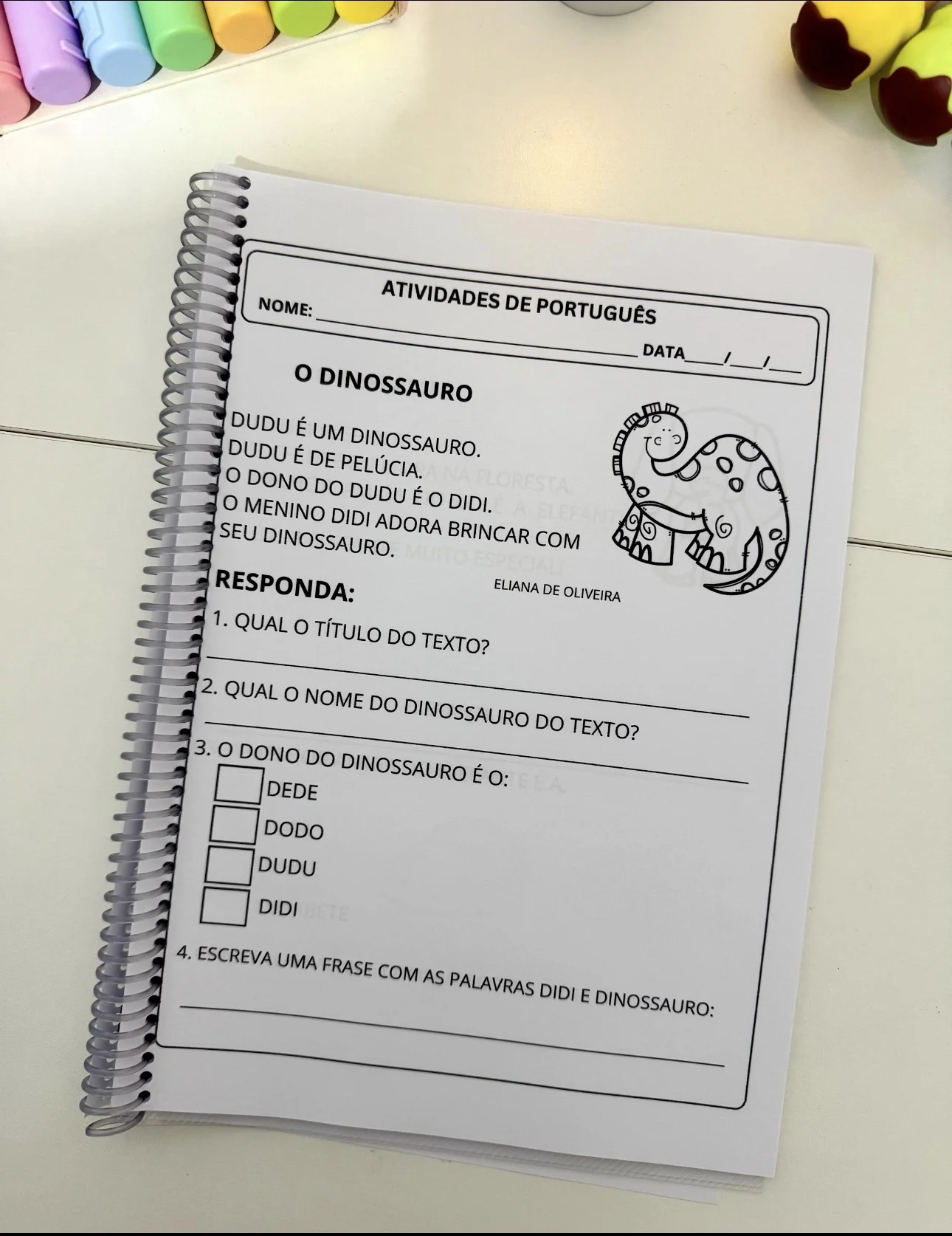 Combo de Apostilas de interpretação de textos curtos — amostra 4: Combo de Apostilas de Interpretação de Pequenos Textos…