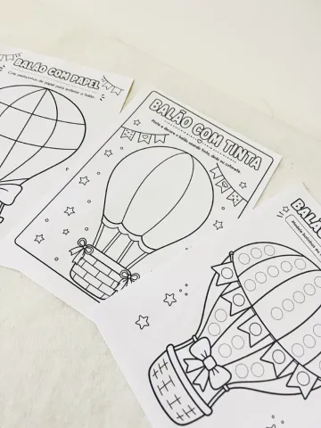 Combo de Atividades do Balão – Educação Infantil — amostra 1: 🎈 COMBO DE ATIVIDADES DO BALÃO