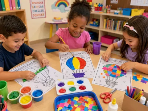 Combo de Atividades do Balão – Educação Infantil — capa do material