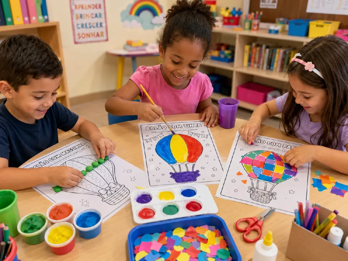 Combo de Atividades do Balão – Educação Infantil — Planners e organização para Educação Infantil: Combo de atividades do…