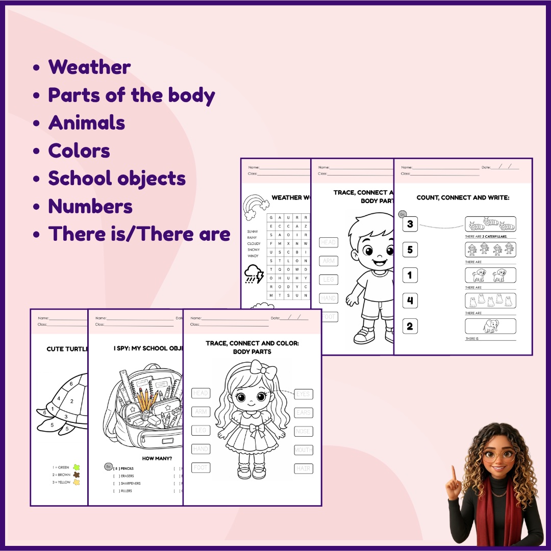 Kit de Atividades Inglês 1º ao 3º Ano | BNCC | Print & Go — amostra 3: LIBERDADE E FLEXIBILIDADE TOTAL: