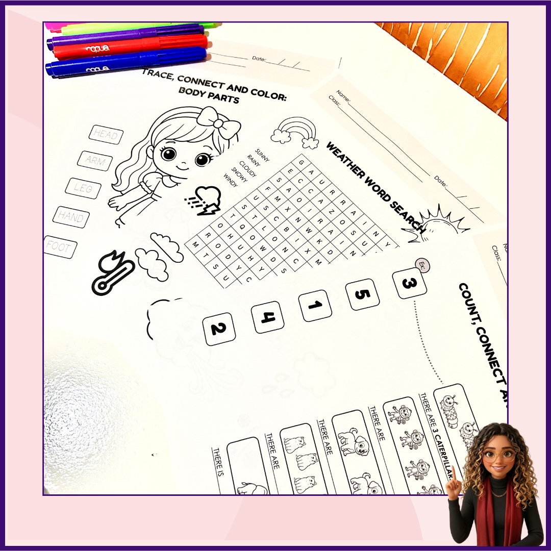 Kit de Atividades Inglês 1º ao 3º Ano | BNCC | Print & Go — amostra 4: Atividades de Inglês do 1º ao 3º ano: material para…