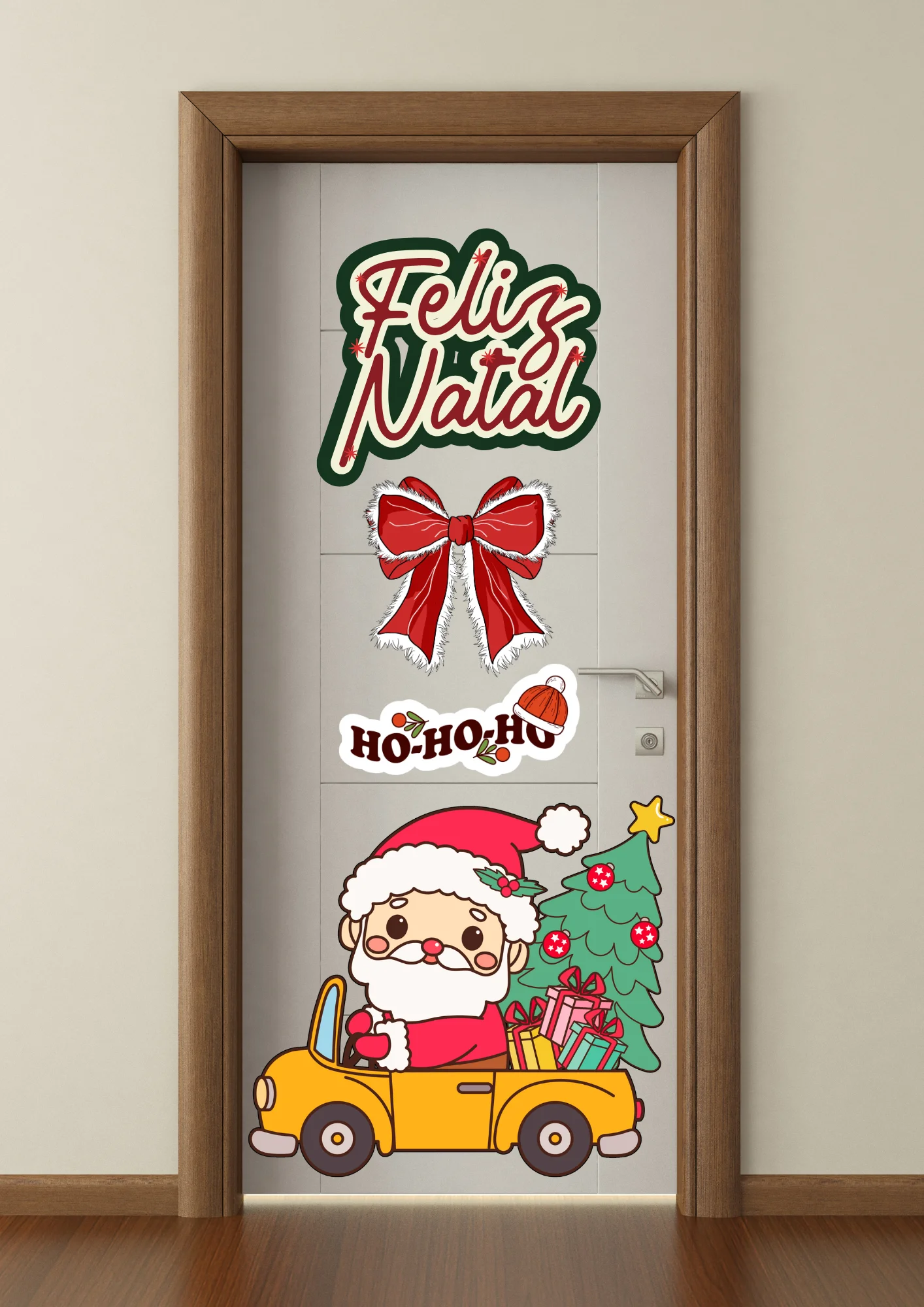 Combo de Decoração Natalina para Porta Escolar — capa do material