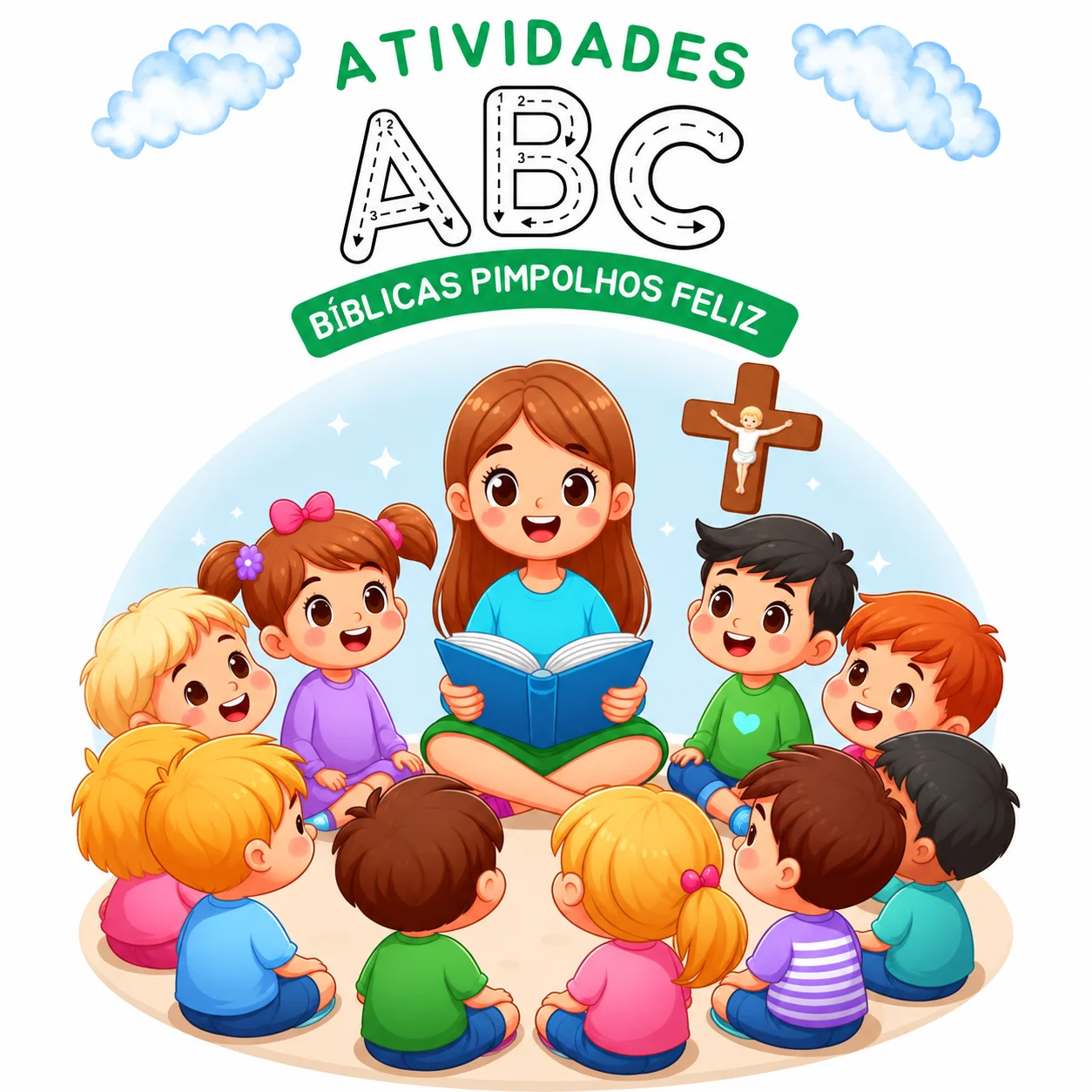 Combo de Materiais Cristões-Atividade infantil Cristã — amostra 1: Um kit com atividades bíblicas, histórias, orações e…