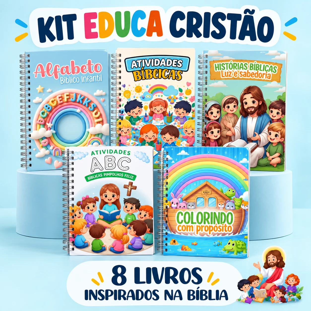 Combo de Materiais Cristões-Atividade infantil Cristã — História para Educação Infantil: Um kit com atividades bíblicas,…