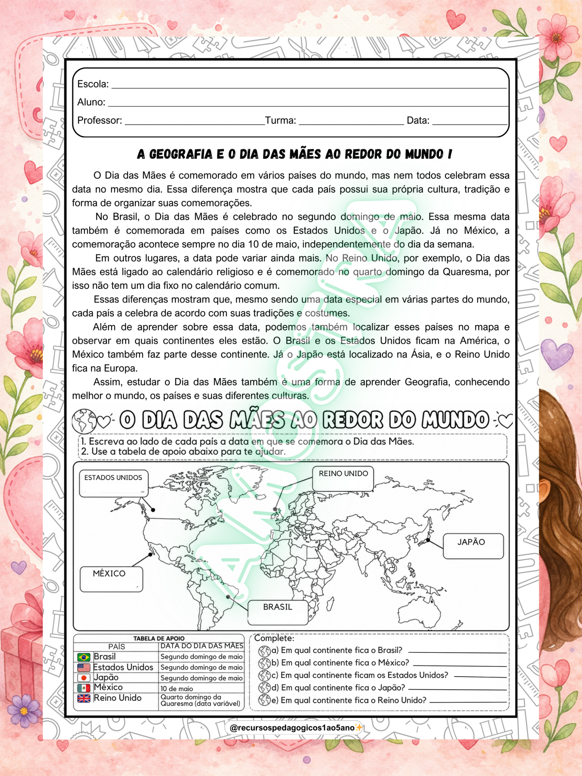 Combo Dia das mães – Kit completo | Anos Iniciais — amostra 2: Para quem é indicado