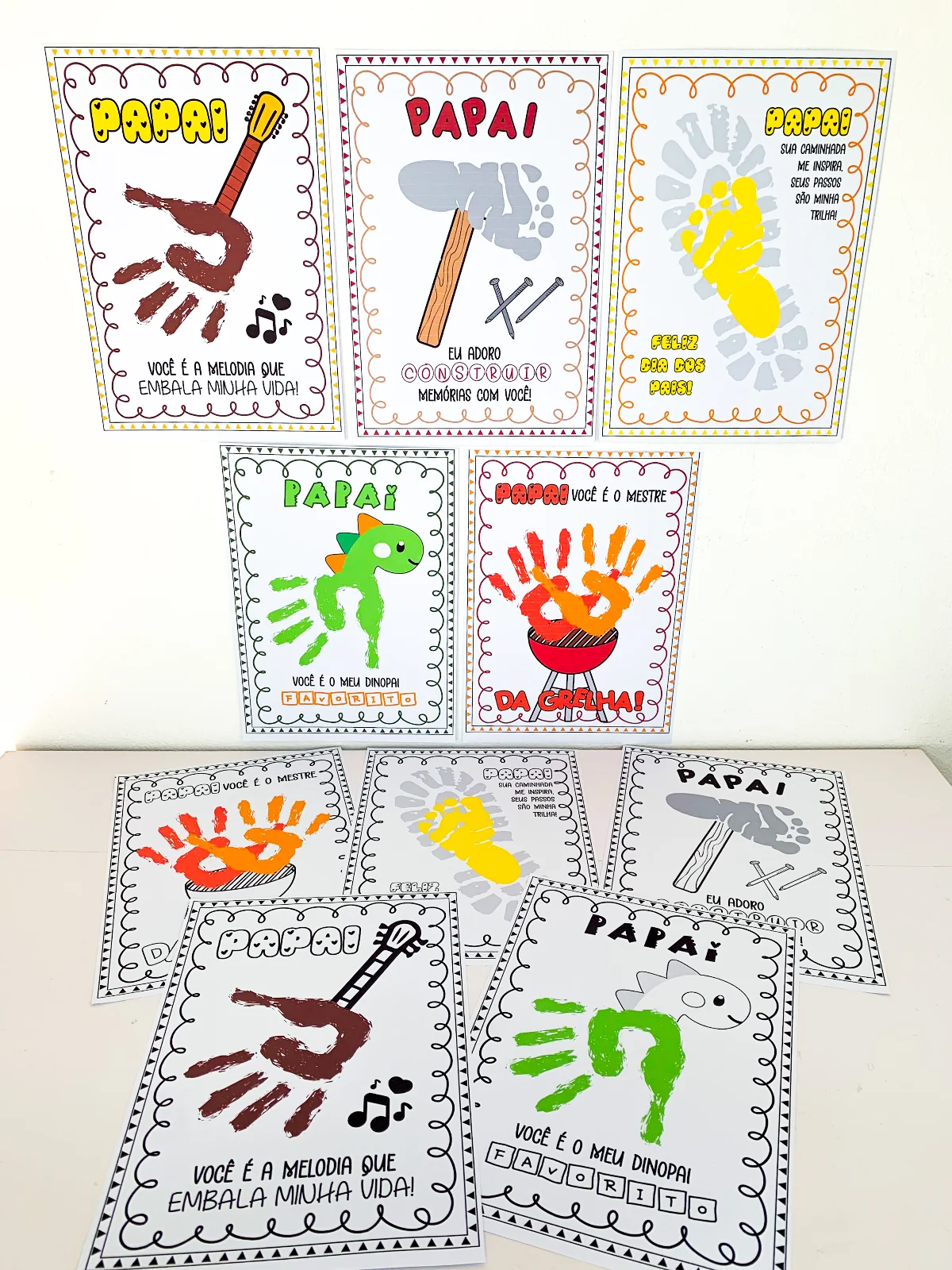 Combo Dia dos Pais – Pintura com Carimbo das Mãos e Pés — capa do material