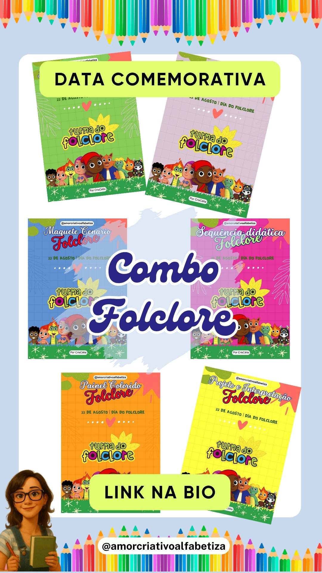 COMBO ESPECIAL FOLCLORE com 6 arquivos inclusos – PDF para Imprimir | Anos Iniciais — amostra 1: Sobre o COMBO ESPECIAL…