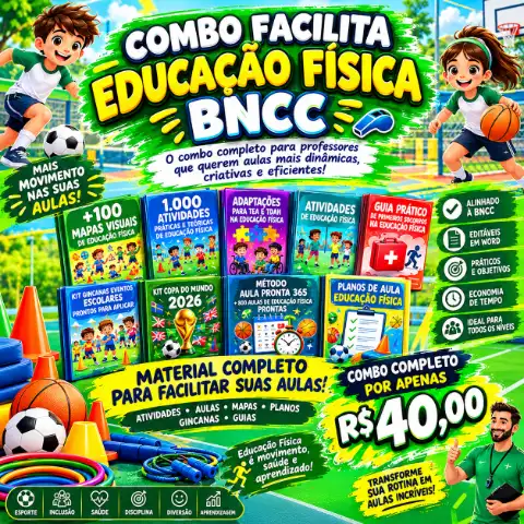 Combo Facilita Educação Física BNCC — capa do material