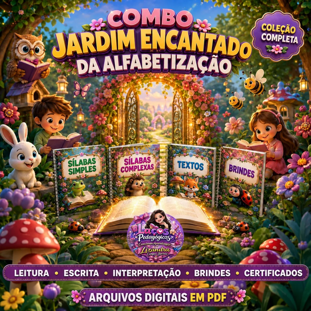 🌸📚 COMBO JARDIM ENCANTADO DA ALFABETIZAÇÃO 📚🌸 — Alfabetização para Educação Infantil: 🌸📚 COMBO JARDIM ENCANTADO DA…