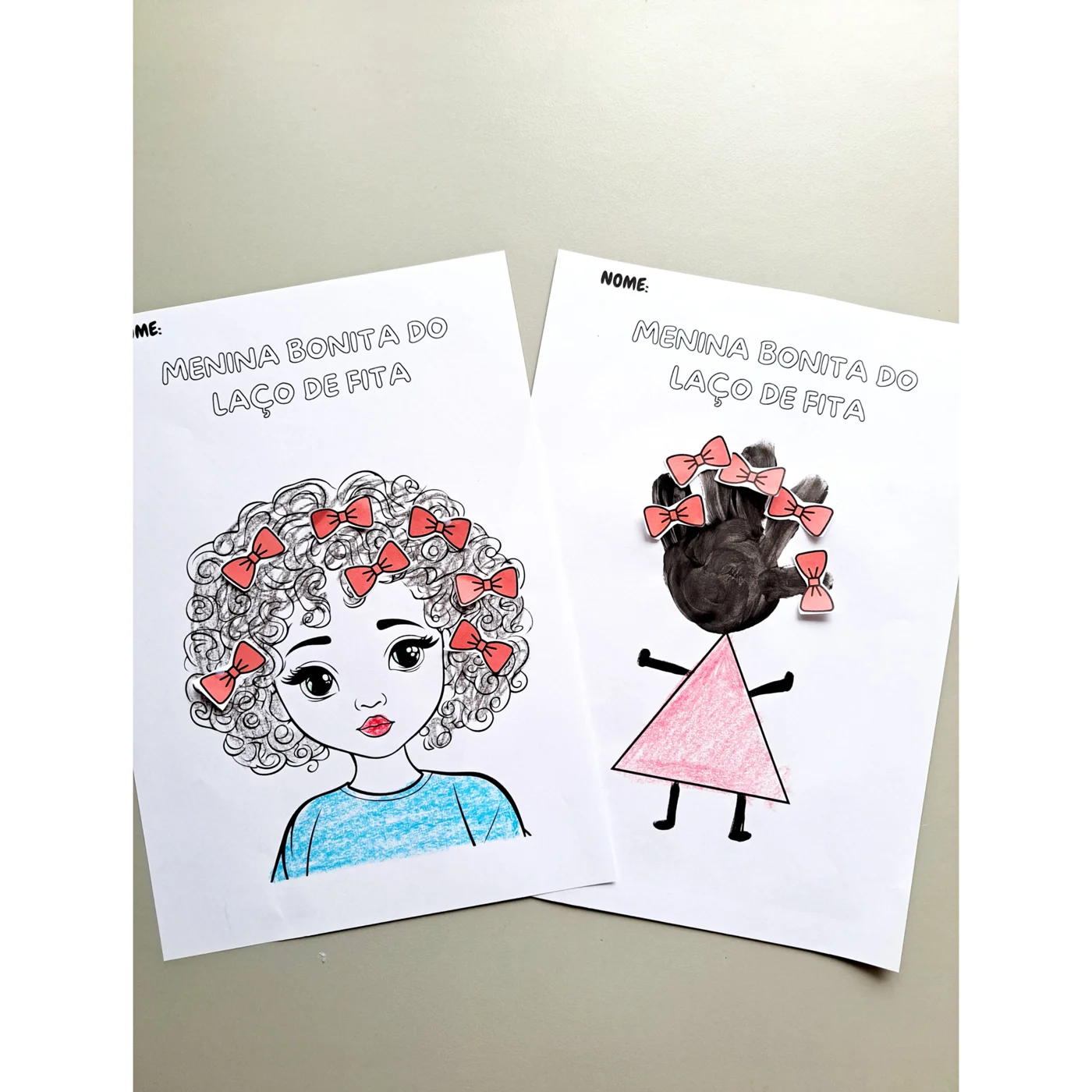 Combo Luva menina bonita do laço de fita + 2 atividades — amostra 2: Aproveite esse combo para trabalhar a consciência…