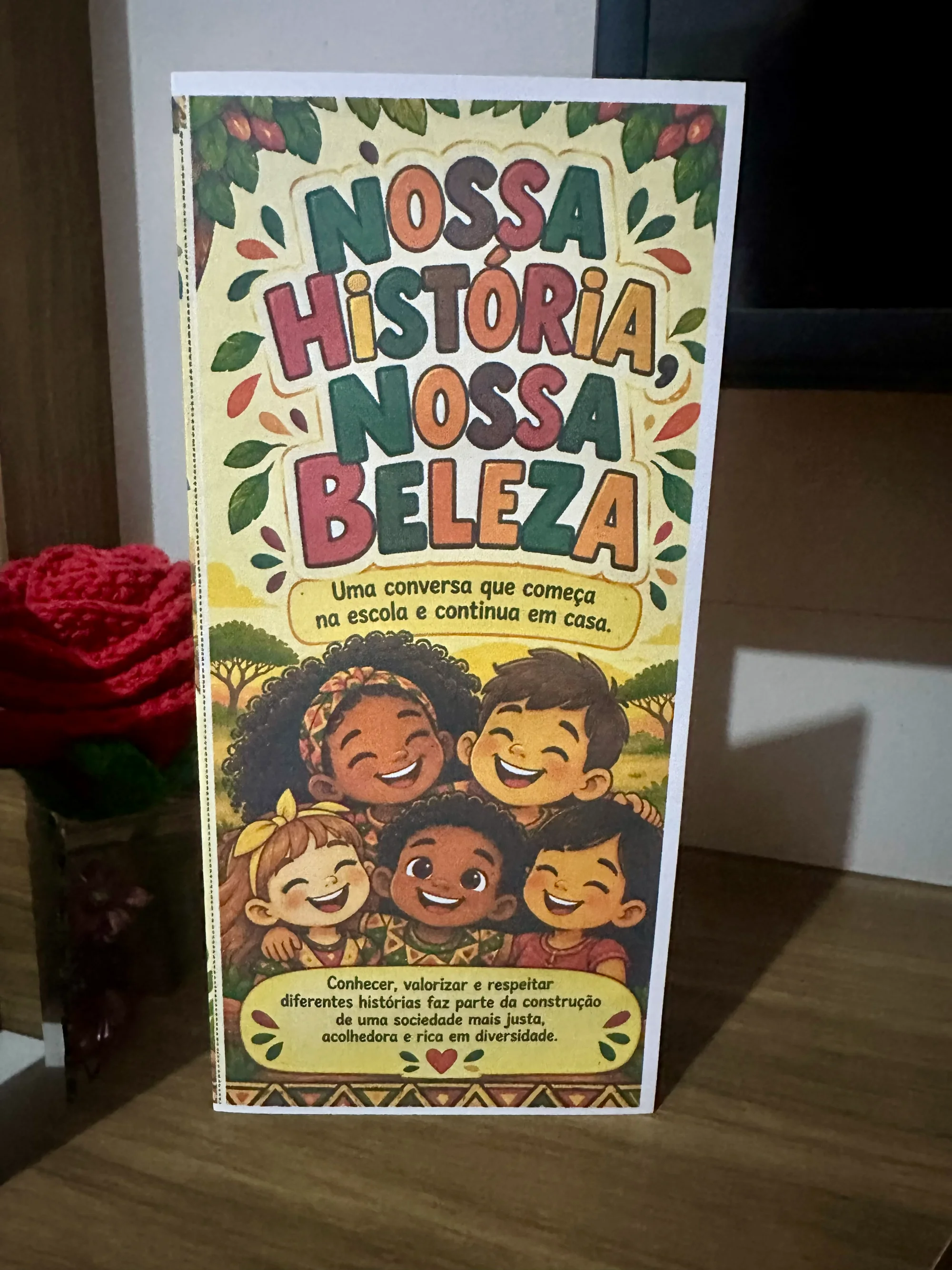 Combo Nossa História, Nossa Beleza | Painel Consciência Negra + Folder — amostra 3: Painel interativo para Consciência…