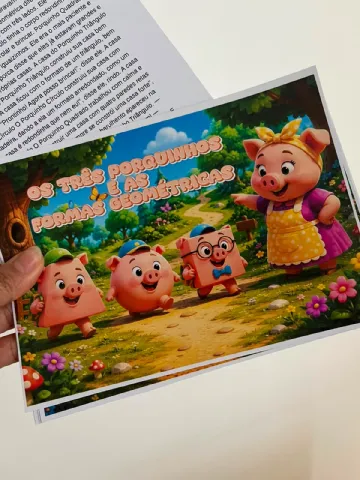 Combo Os Três Porquinhos e as Formas Mágicas — capa do material