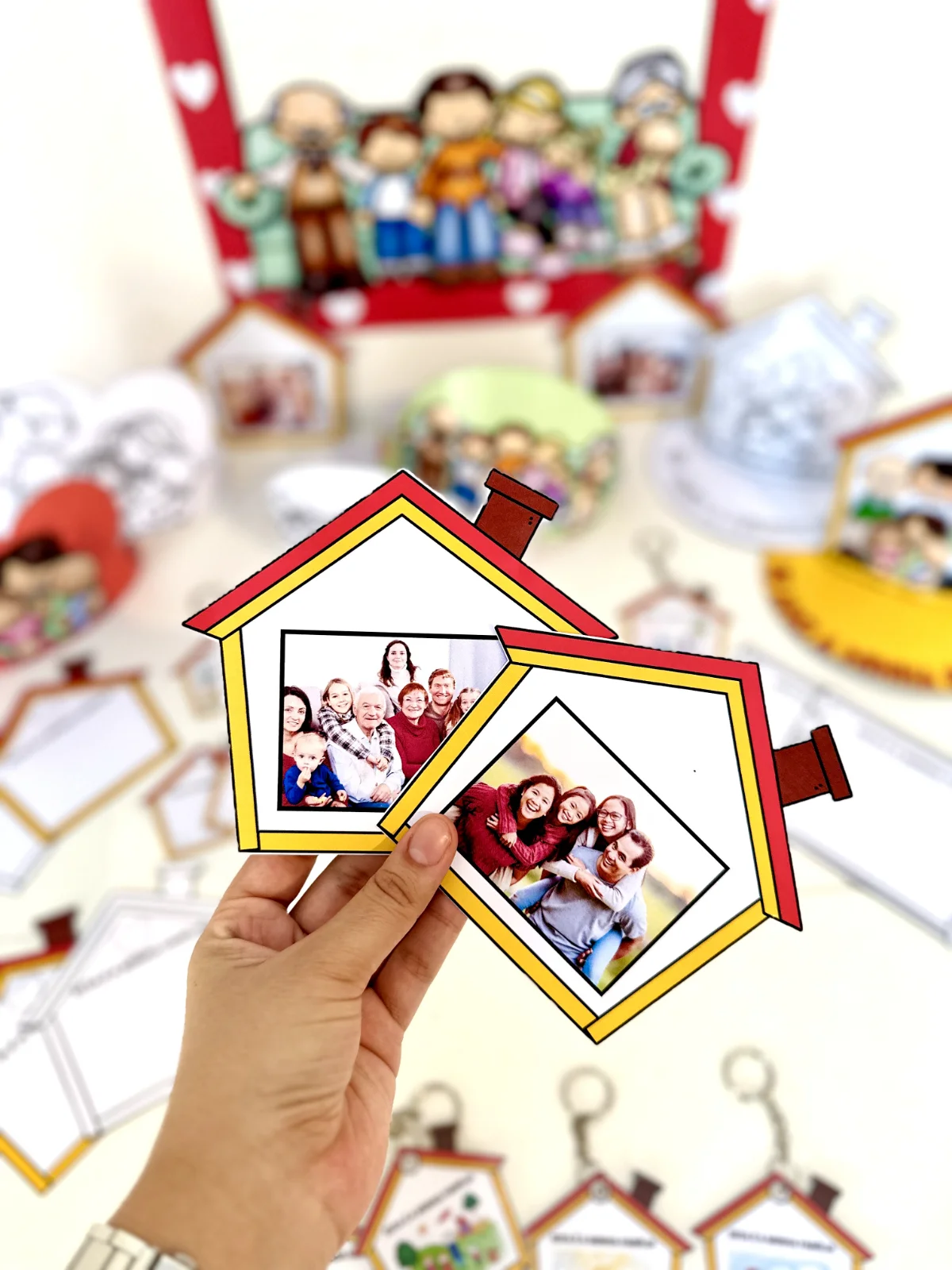 Combo painel de porta e Lembrancinha Dia da Família — amostra 2: Sobre o Combo painel de porta e Lembrancinha Dia da Família