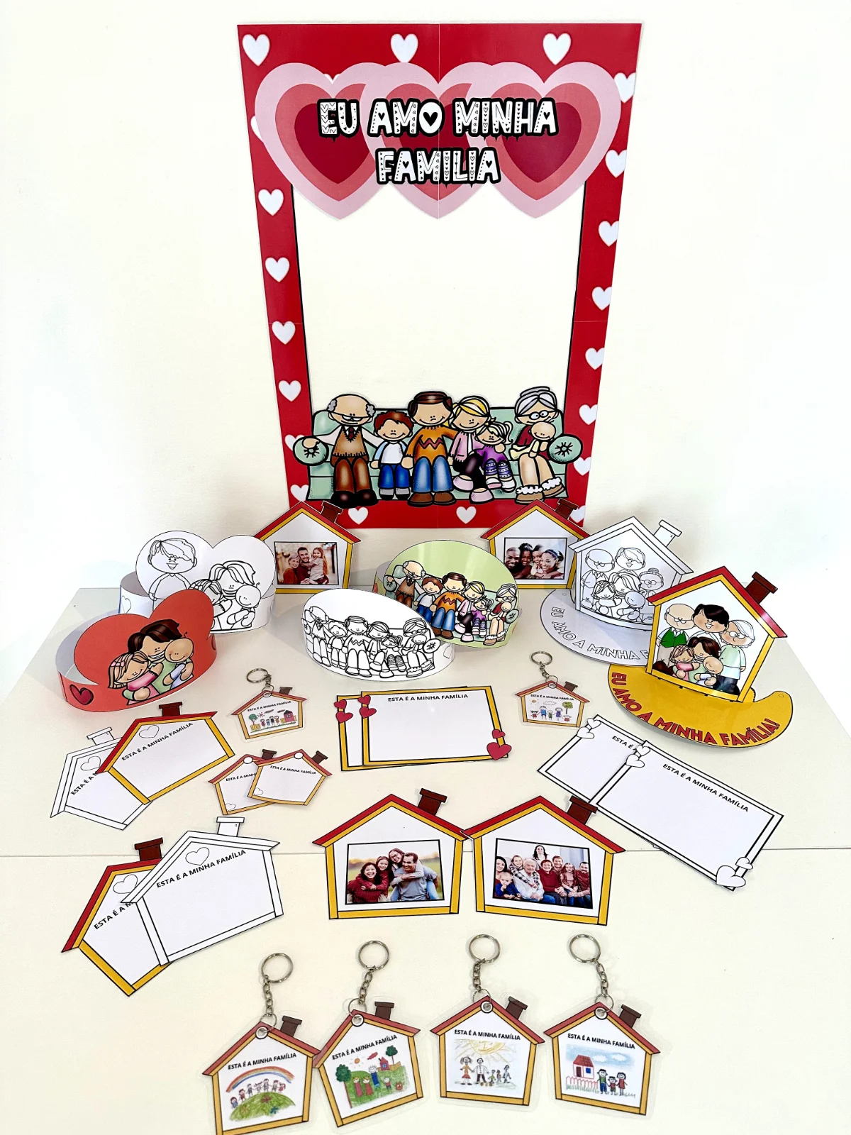 Combo painel de porta e Lembrancinha Dia da Família — Alfabetização para Educação Infantil: Arquivo para decoração de porta…