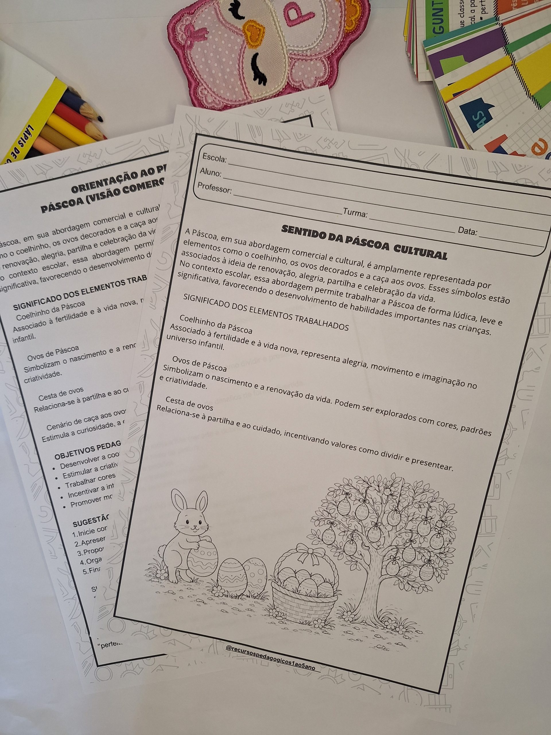 Combo páscoa com propósito – 10 arquivos completos para sala de aula – Atividade Pedagógica — amostra 7: Combo páscoa com…