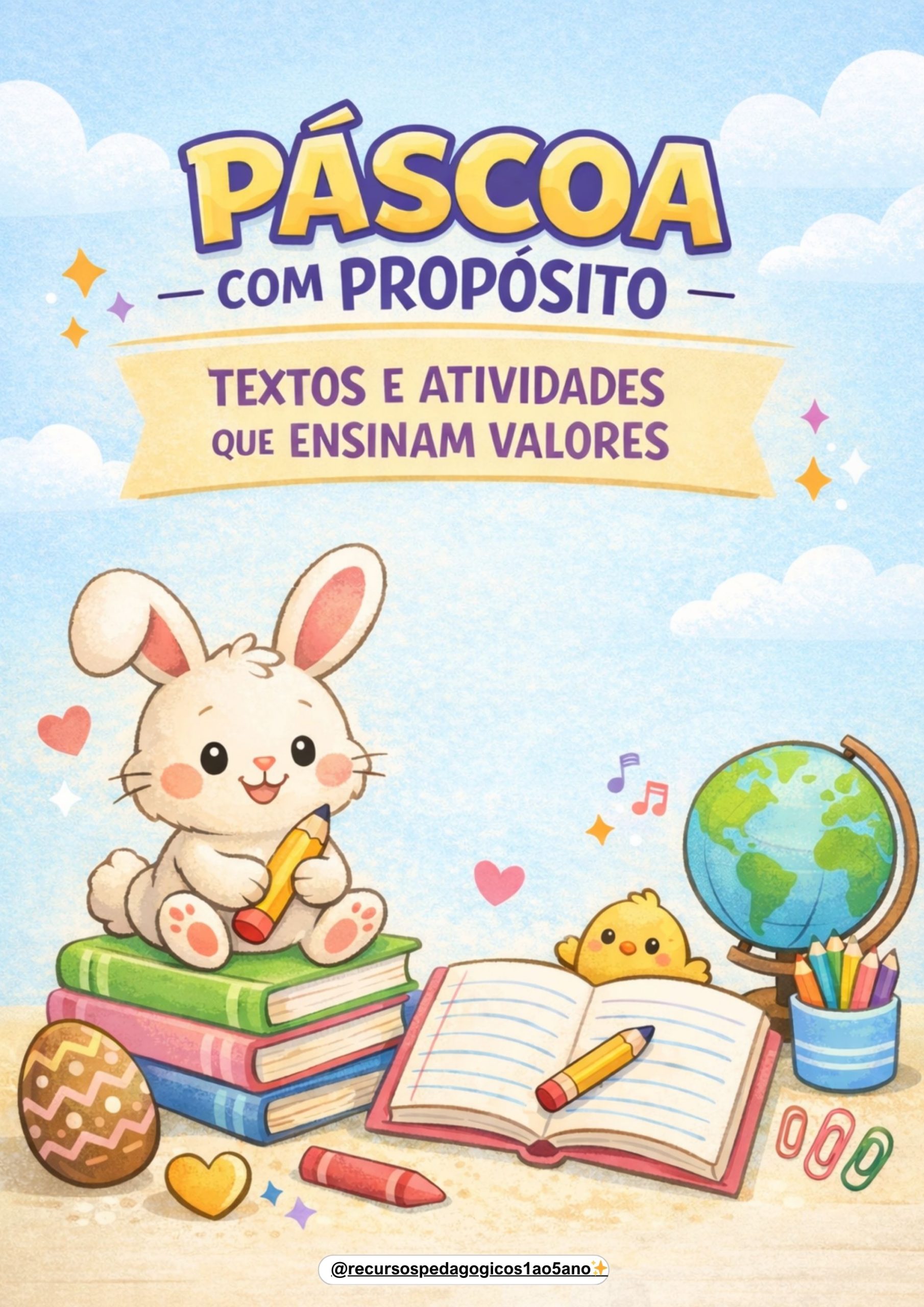 Combo páscoa com propósito – 10 arquivos completos para sala de aula – Atividade Pedagógica — capa do material