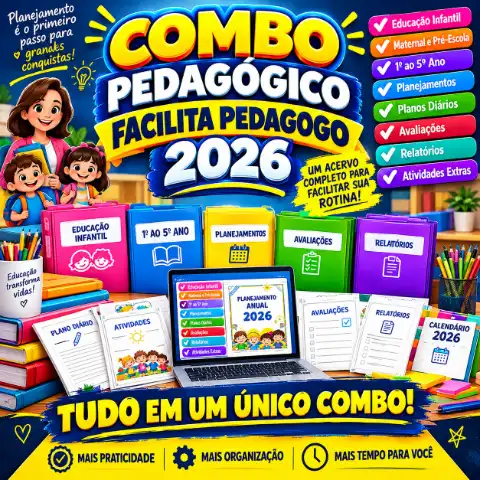 Combo Pedagógico Facilita Pedagogo 2026 — capa do material