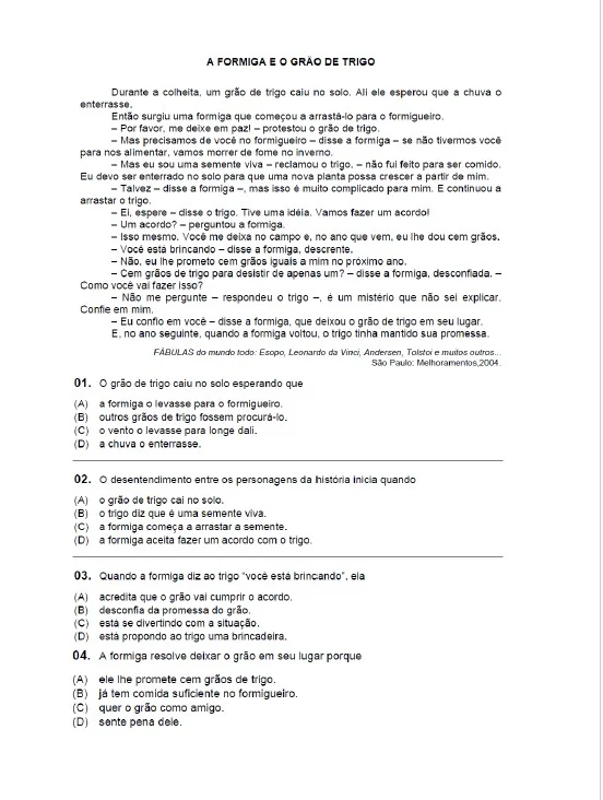 COMPILADO 1 DE QUESTÕES DE SIMULADOS - LP - ENSINO FUNDAMENTAL — amostra 6: 📚 COMPILADO DE QUESTÕES DE SIMULADOS – LÍNGUA…