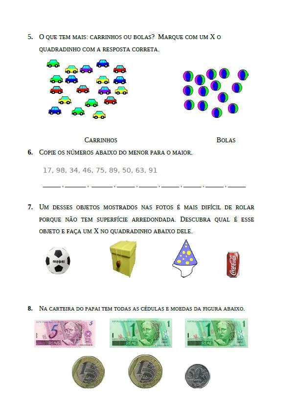 COMPILADO DE QUESTÕES DE MATEMÁTICA 2 – SIMULADOS ENSINO FUNDAMENTAL — amostra 5: Preparei um compilado de questões de…