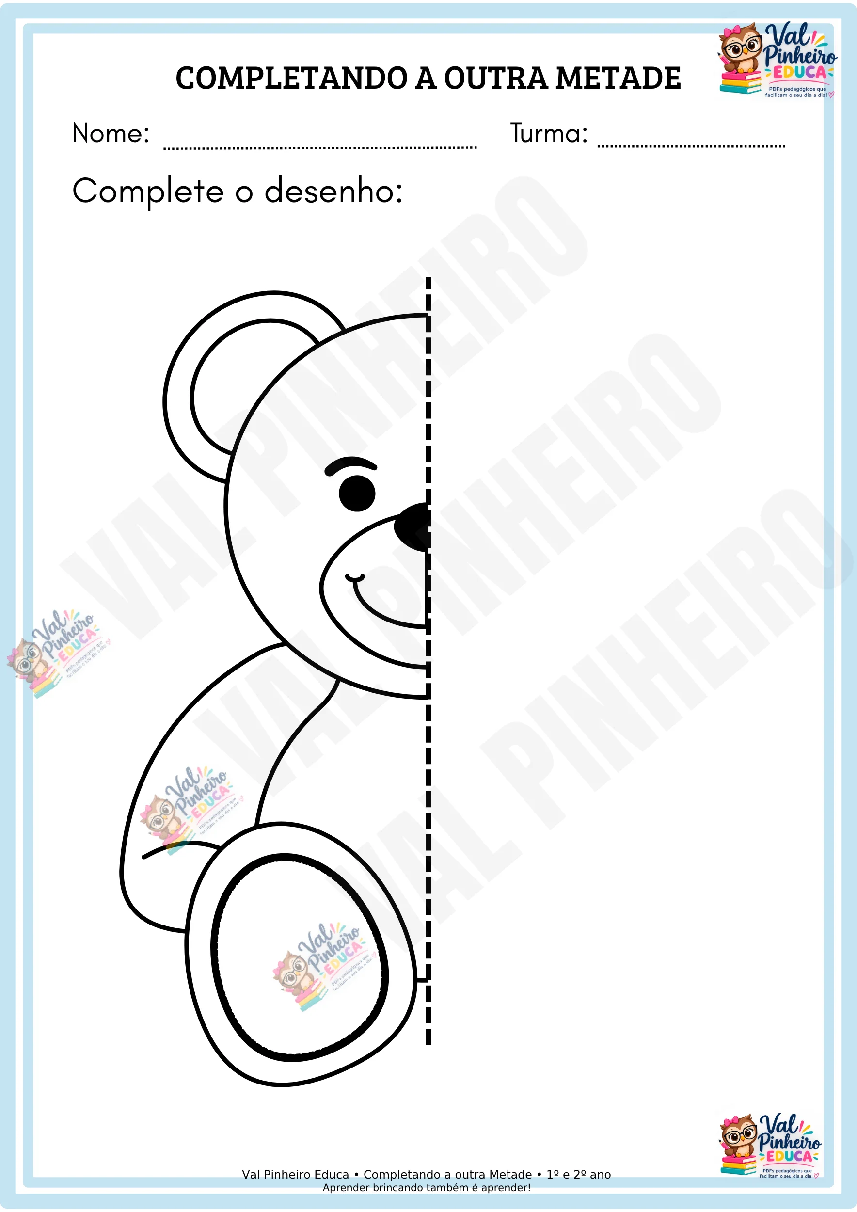 COMPLETANDO A OUTRA METADE-ATIV. DE SIMETRIA-1º E 2º ANOS — amostra 5: Como usar em sala de aula?