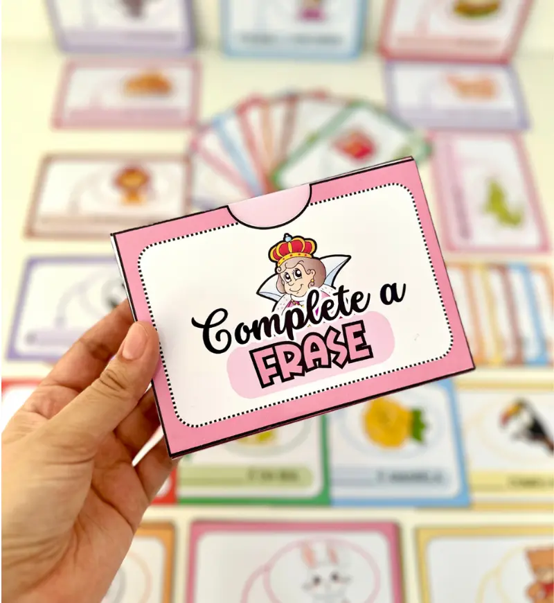 Complete a Frase: 50 Fichas em PDF para Alfabetização — amostra 4: Para quem o recurso é indicado