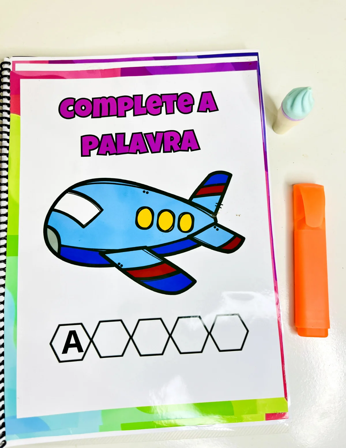 Complete a Palavra: 29 Atividades de Alfabetização — capa do material