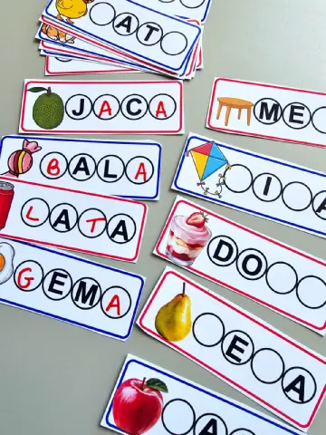 Complete As Palavras – PDF para Imprimir | Alfabetização — capa do material