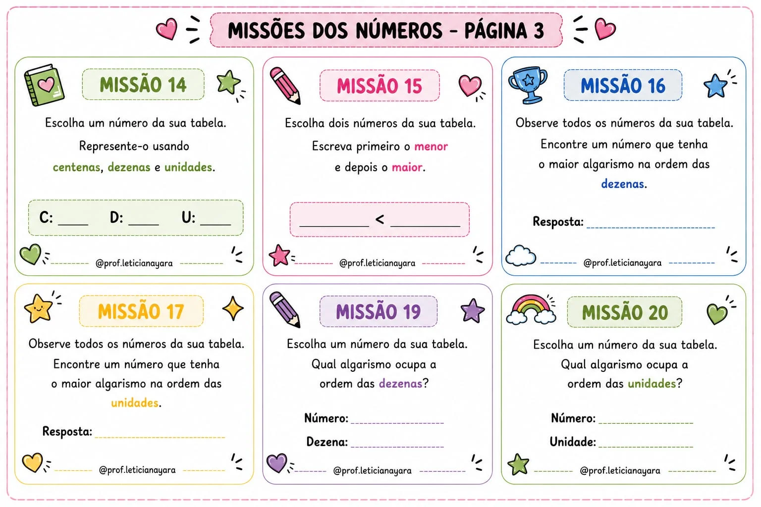 Composição e decomposição de números - Jogo de dados — amostra 3: 2ª etapa — Missões dos Números