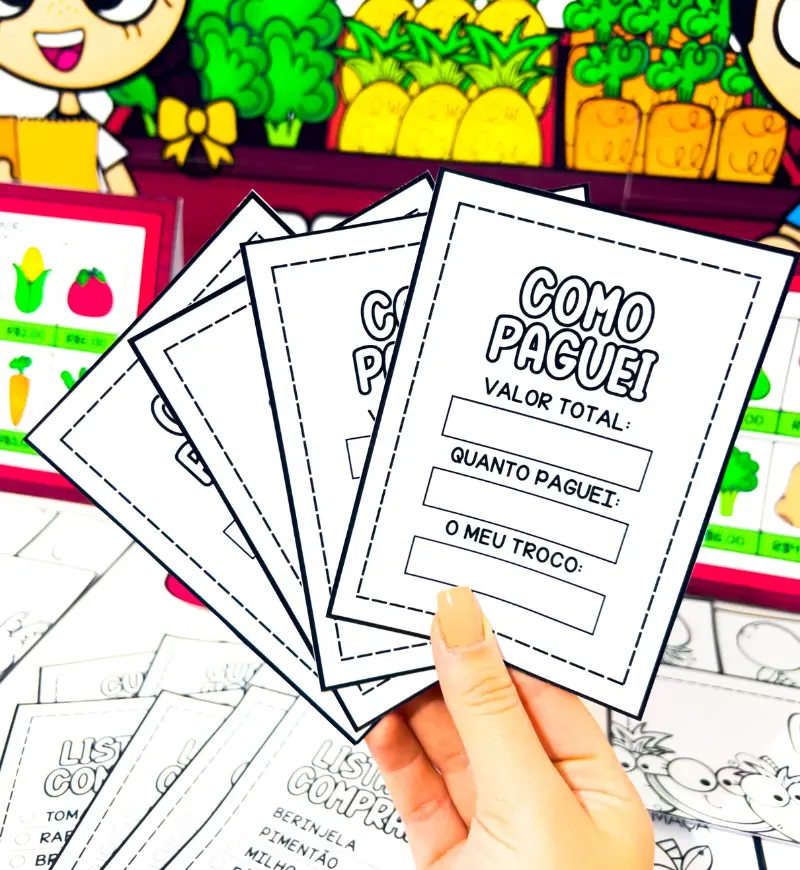 Comprando na Feira | PDF Matemática 1° ao 5° ano — amostra 2: Proporciona às crianças uma experiência lúdica e educativa…