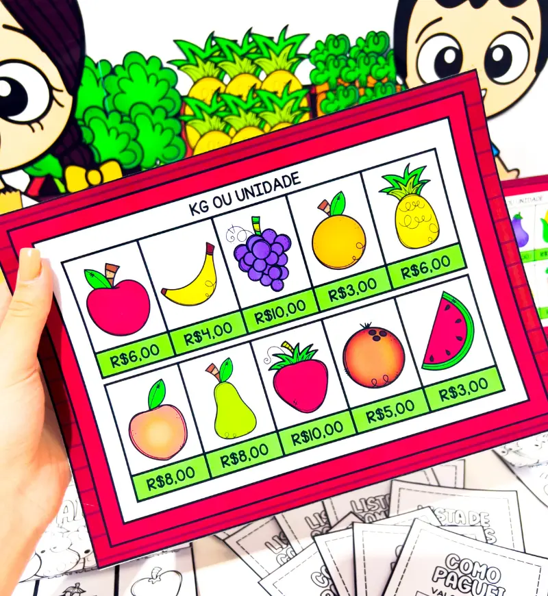 Comprando na Feira | PDF Matemática 1° ao 5° ano — amostra 5: Proporciona às crianças uma experiência lúdica e educativa…