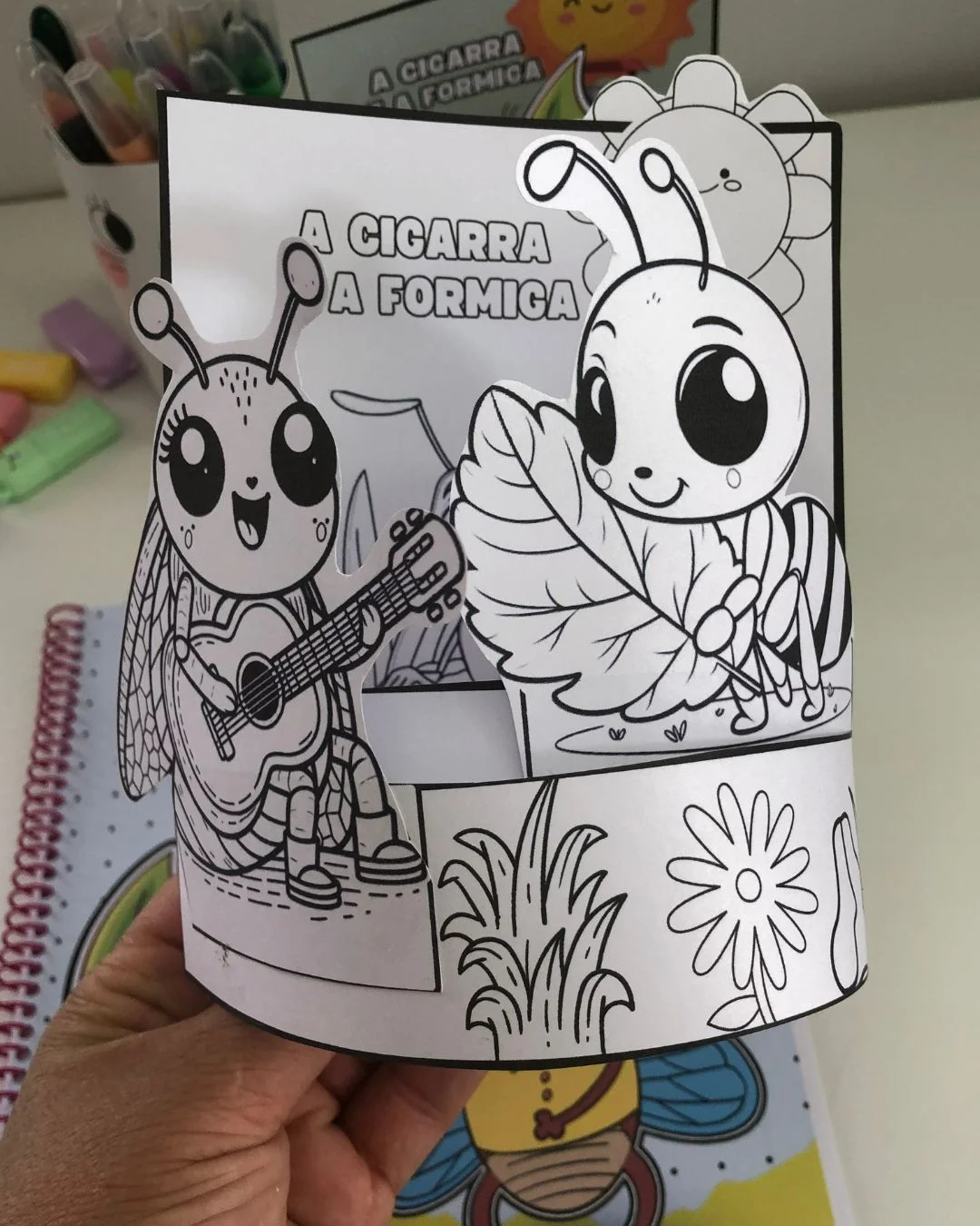 COMPREENSÃO LEITORA E ORTOGRAFIA – RECURSO COMPLETO A CIGARRA E A — amostra 6: Este arquivo é ideal para trabalhar…