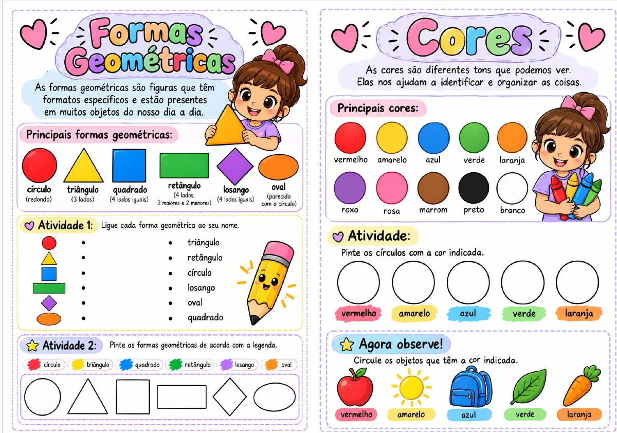 CONCEITOS DA MATEMÁTICA – ALFABETIZAÇÃO ANOS INICIAIS ✏️🌈 — amostra 1: Com o material Conceitos da Matemática , seus…